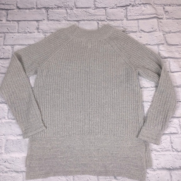 Lauren Conrad gray knit mock neck sweater Medium - Picture 2 of 7